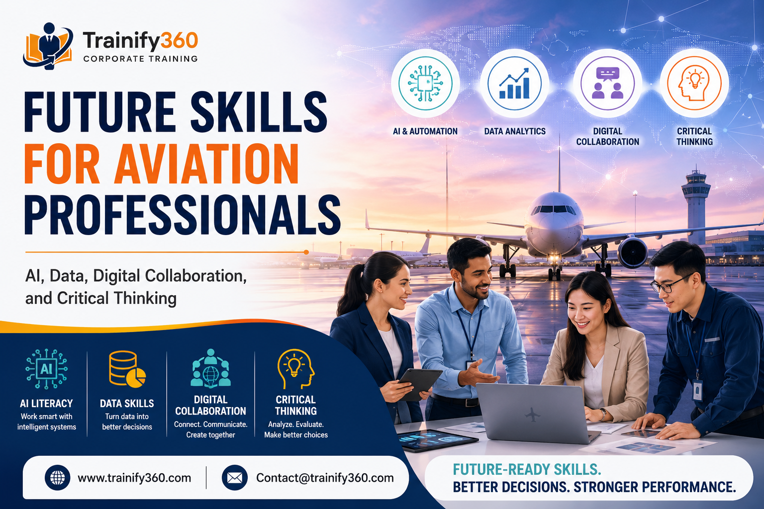 Future Skills for Aviation Professionals: AI, Data, Digital Collaboration, and Critical Thinking