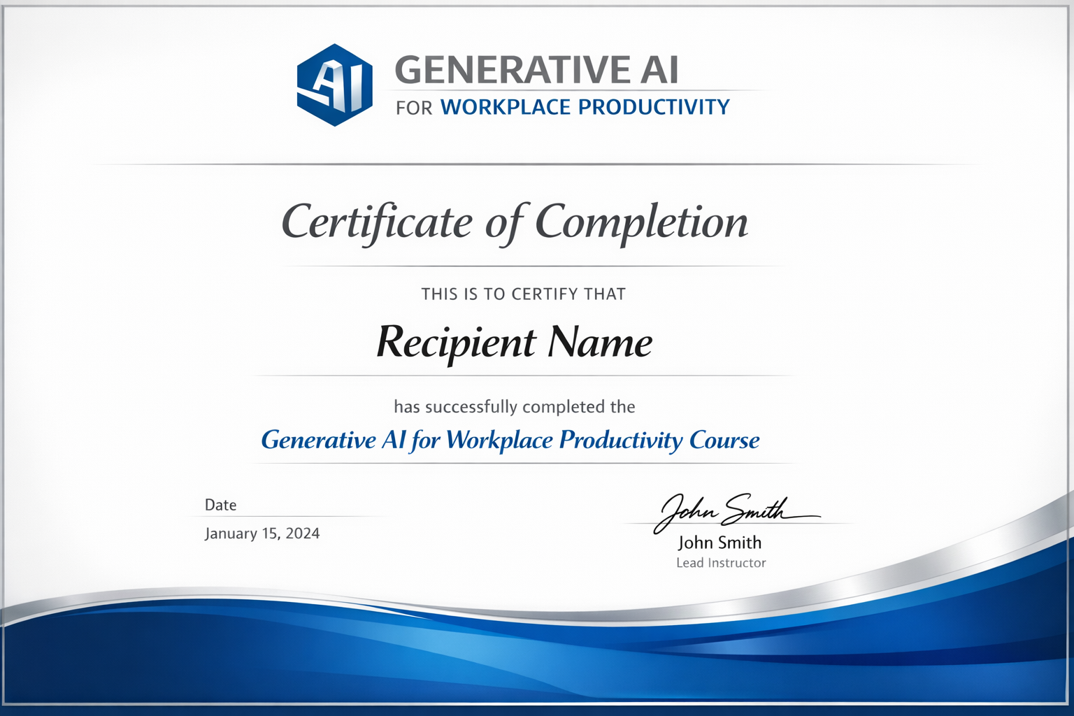 Programme Certificate